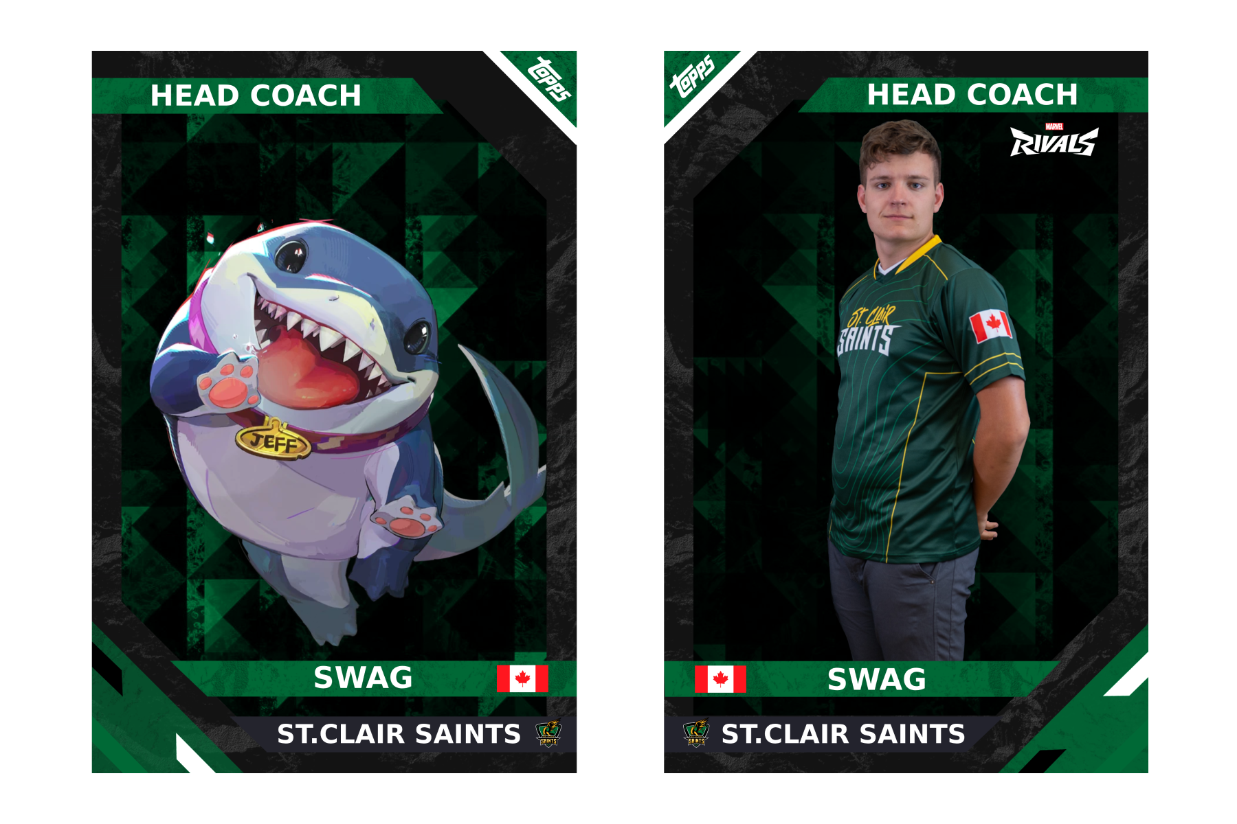 Lucky Lazers trading card design